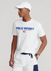 Ralph Lauren Classic Fit Polo Sport Jersey T-shirt In Sapphire Star