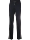 Fabiana Filippi Contrasting Side Stripe Trousers In Black
