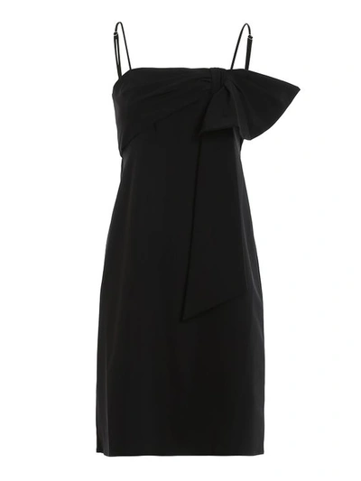 Dondup Bow Detail Black Mini Dress