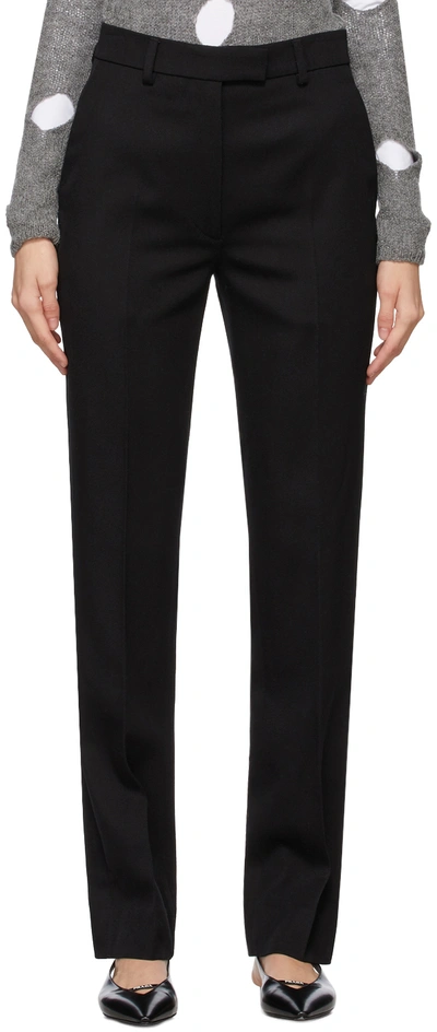 Prada Gabardine Tailored Trousers In Black