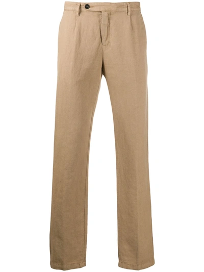 Massimo Alba Pleat-front Chino Trousers In Neutrals