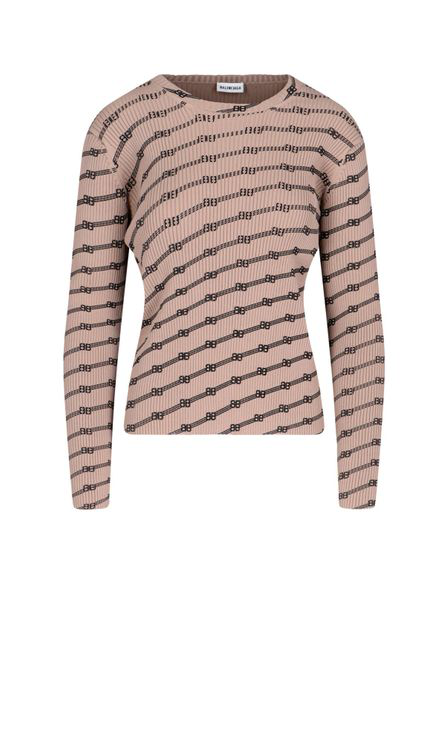 Balenciaga Sweater In Beige | ModeSens