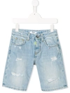 Msgm Denim Teen Bermuda Shorts
