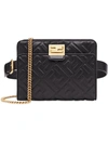 Fendi Upside Down Compact Bag In Black