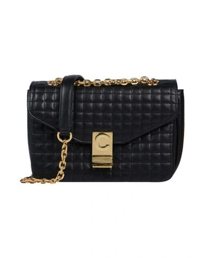 Celine Medium Quilted Shoulder Bag In Nero