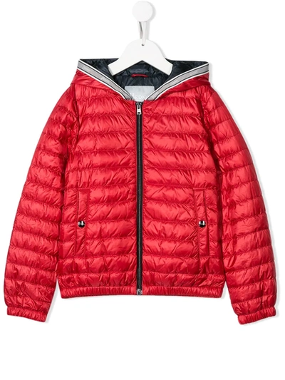 Herno Red Teen Padded Jacket In Rosso