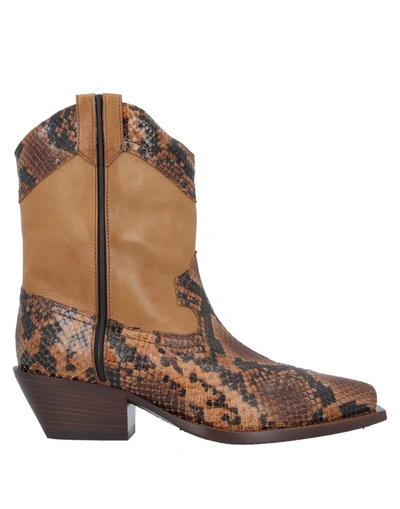 Vic Matie Ankle Boots In Brown