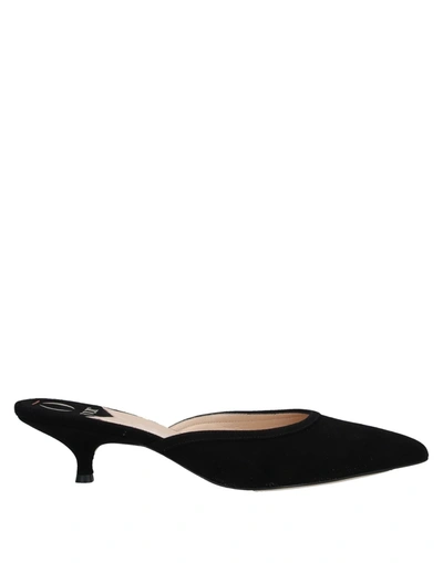 O Jour Mules In Black