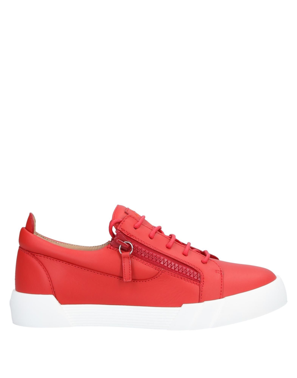 giuseppe zanotti red sneakers