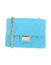 Designinverso Cross-body Bags In Turquoise