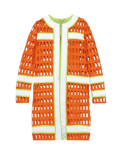 Moschino Coats In Orange