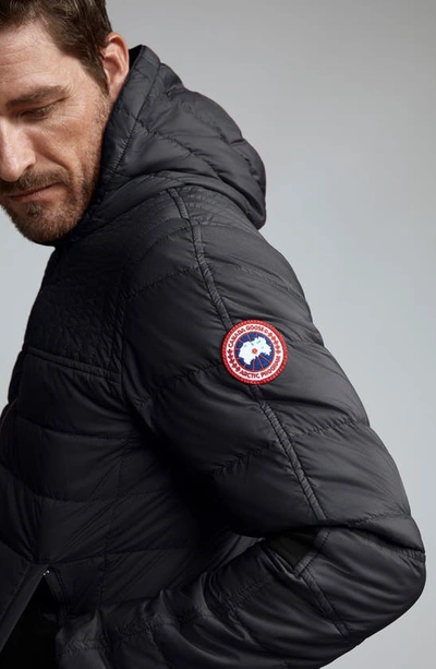Canada Goose Cabri Hooded Packable Down Jacket In Black