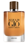 Giorgio Armani Armani Beauty Men's Acqua Di Gio Absolu Eau De Parfum Spray, 4.2-oz. In No Color