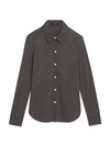 Theory Riduro Organic Cotton Shirt In Ash