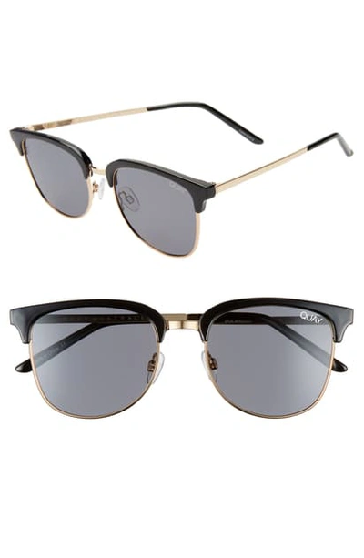 Quay X Arod 55mm Evasive Polarized Sunglasses In Black/ Smoke