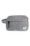 Herschel Supply Co Chapter Dopp Kit In Raven Crosshatch