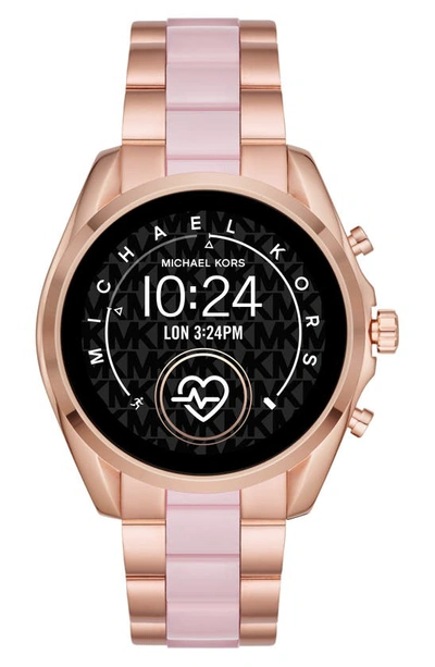 Michael Kors Gen 5 Bradshaw Bracelet Smart Watch, 44mm In Pink Multi / Rose Gold