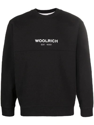 Woolrich American Sweatshirt In Black
