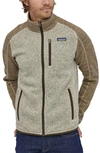 Patagonia Better Sweater Zip Jacket In Bleached Stone/ Pale Khaki