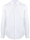 Dondup Shirt In White With Hidden Buttons