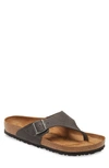 Birkenstock Men's Como Slip On Thong Sandals In Gray