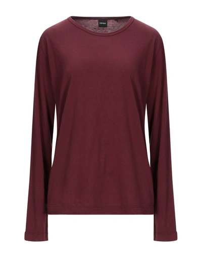 Aspesi T-shirts In Maroon