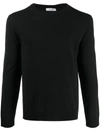 Valentino Crew-neck Pullover In Black With Stud Detail