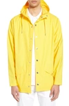 Rains Lightweight Hooded Rain Jacket In Yellow