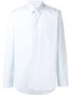 Maison Margiela Faux Pocket Button-up Shirt In Light Blue