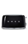 Smeg 50s Retro Style Four-slice Toaster In Black