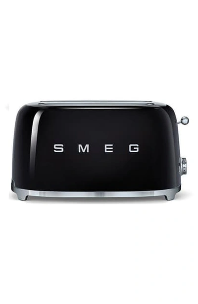 Smeg 50s Retro Style Four-slice Toaster In Black