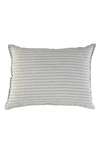 Pom Pom At Home Blake Big Linen Accent Pillow In Cream/grey