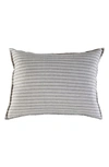 Pom Pom At Home Blake Big Linen Accent Pillow In Flax/midnight