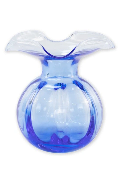 Vietri Hibiscus Bud Vase In Cobalt