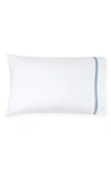Sferra Grande Hotel Pillowcase In White/cornflower Blue