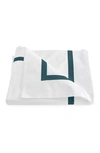 Matouk Lowell Duvet Cover In Deep Jade