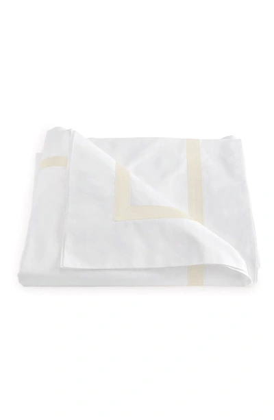 Matouk Lowell Duvet Cover In Ivory