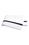 Matouk Lowell 600 Thread Count Flat Sheet In Navy Blue