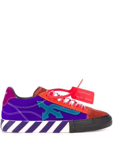 Off-white Arrow Vulcanized Low-top Trainers In Blue