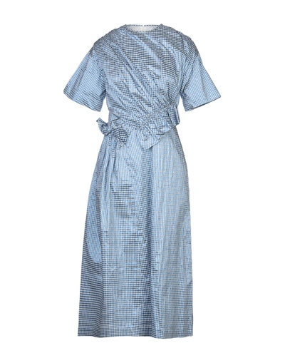 Mother Of Pearl 3/4 Length Dresses In Blue