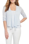 Nic + Zoe Petite Breezy Cardigan In Light Sky