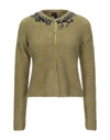 Pinko Cardigans In Military Green