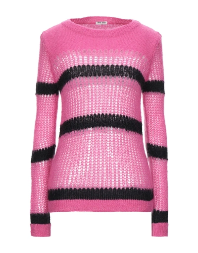Miu Miu Sweater In Fuchsia