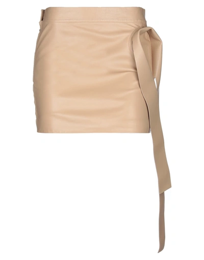 Jw Anderson Mini Skirts In Beige