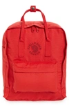 Fjall Raven Re-kånken Water Resistant Backpack In Red