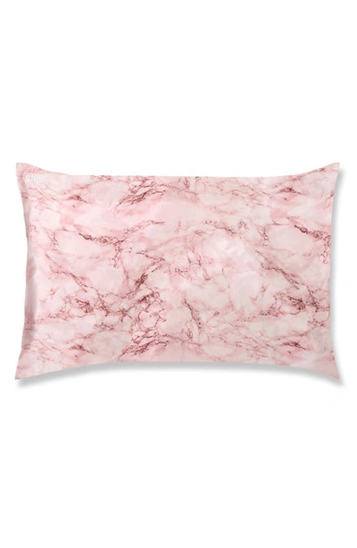 Slip Pink Marble Pure Silk Pillowcase