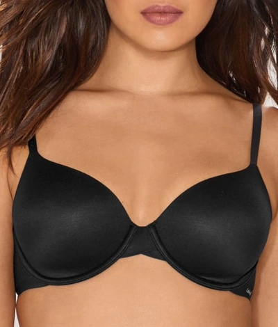 Calvin Klein Perfectly Fit Modern Underwire T-shirt Bra In Black