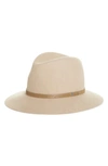 Rag & Bone Floppy Felted Wool Brim Fedora In Warm Grey