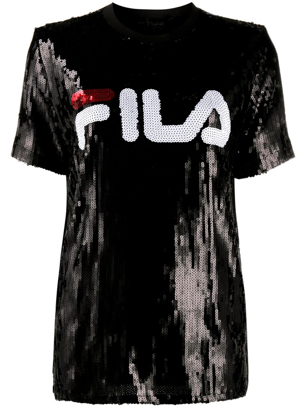 Fila Kyo Sequins Embellished T-shirt In Black | ModeSens