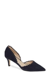 Pelle Moda Kenny D'orsay Pump In Midnight Suede